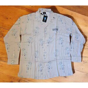 RIPNDIP X Clottee By Clot Dress Shirt Mens Sz XL Long Sleeve Button Up Beige NWT